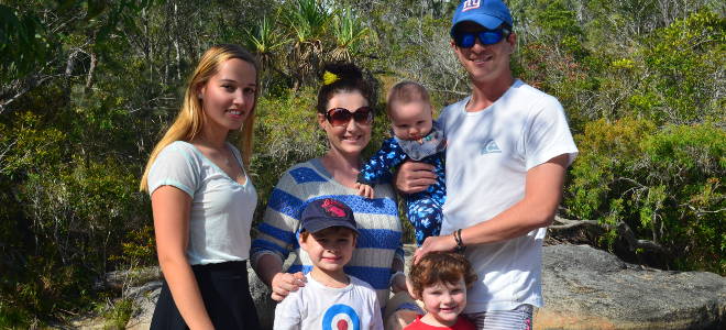 MAP Austauschschülerin mit ihrer Gastfamilie in Australien