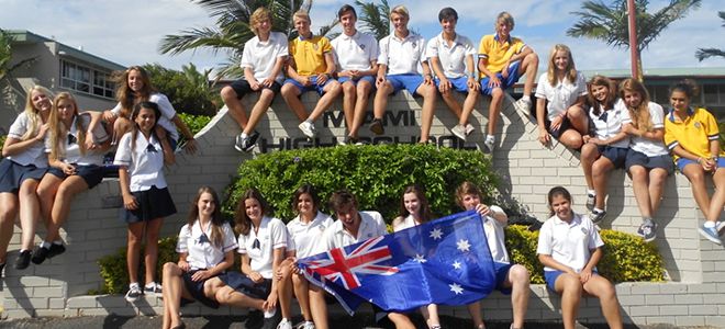 Schüler im High School Year in Australien