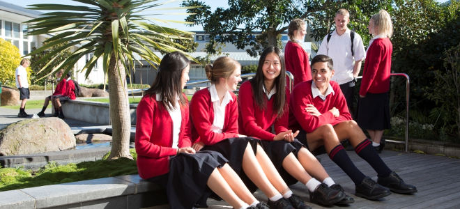 Schüler/innen des Rangitoto College in Neuseeland